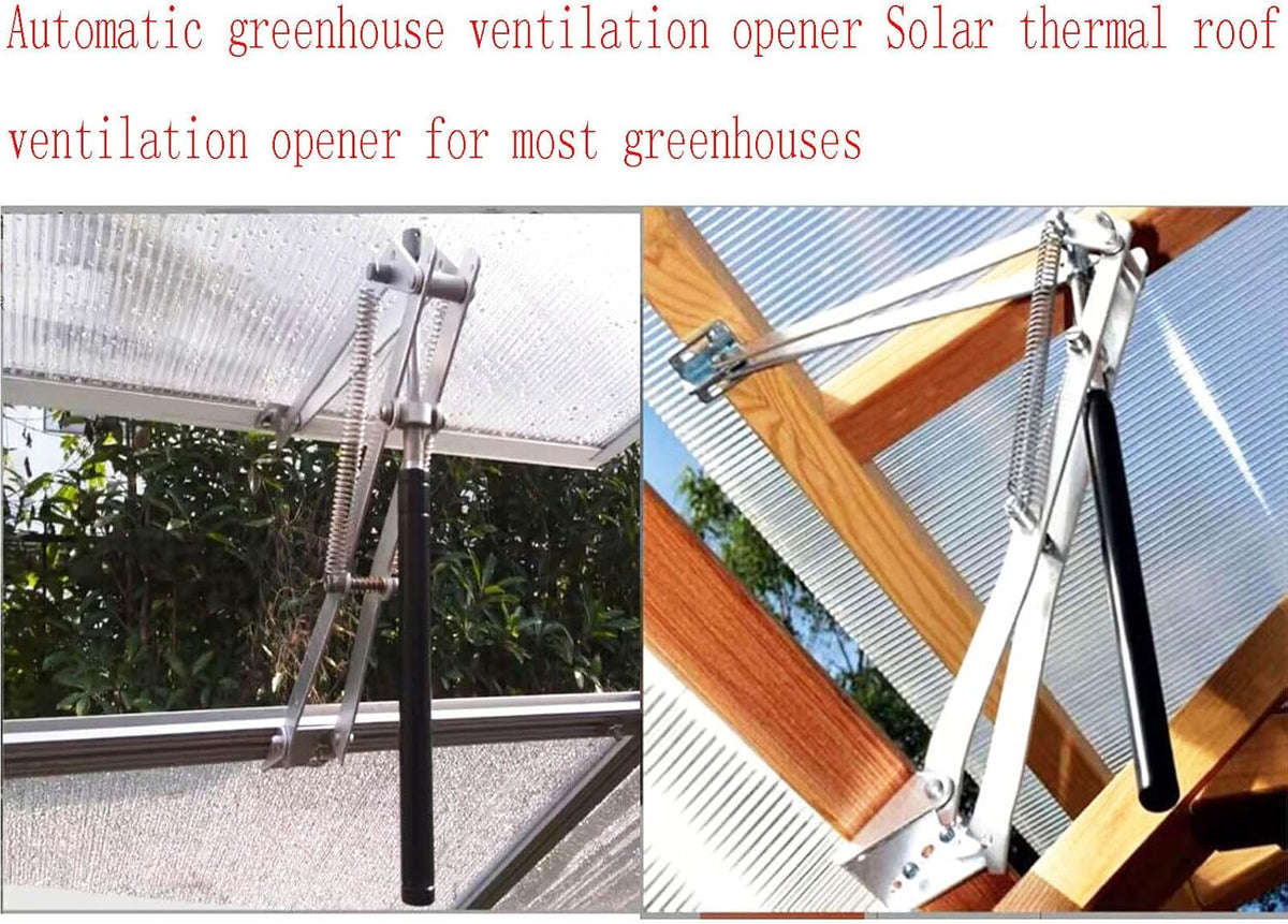Automatic Greenhouse Ventilation Solar Thermal Roof Ventilation Automatic Window Opener, Greenhouse