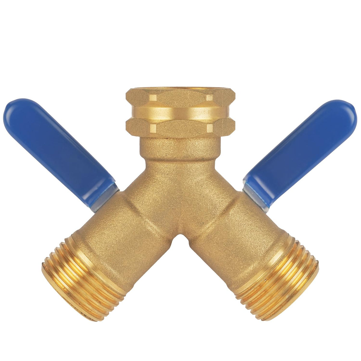 Hose Splitter 2 Way Heavy Duty, Full Flow Garden Hose Splitter