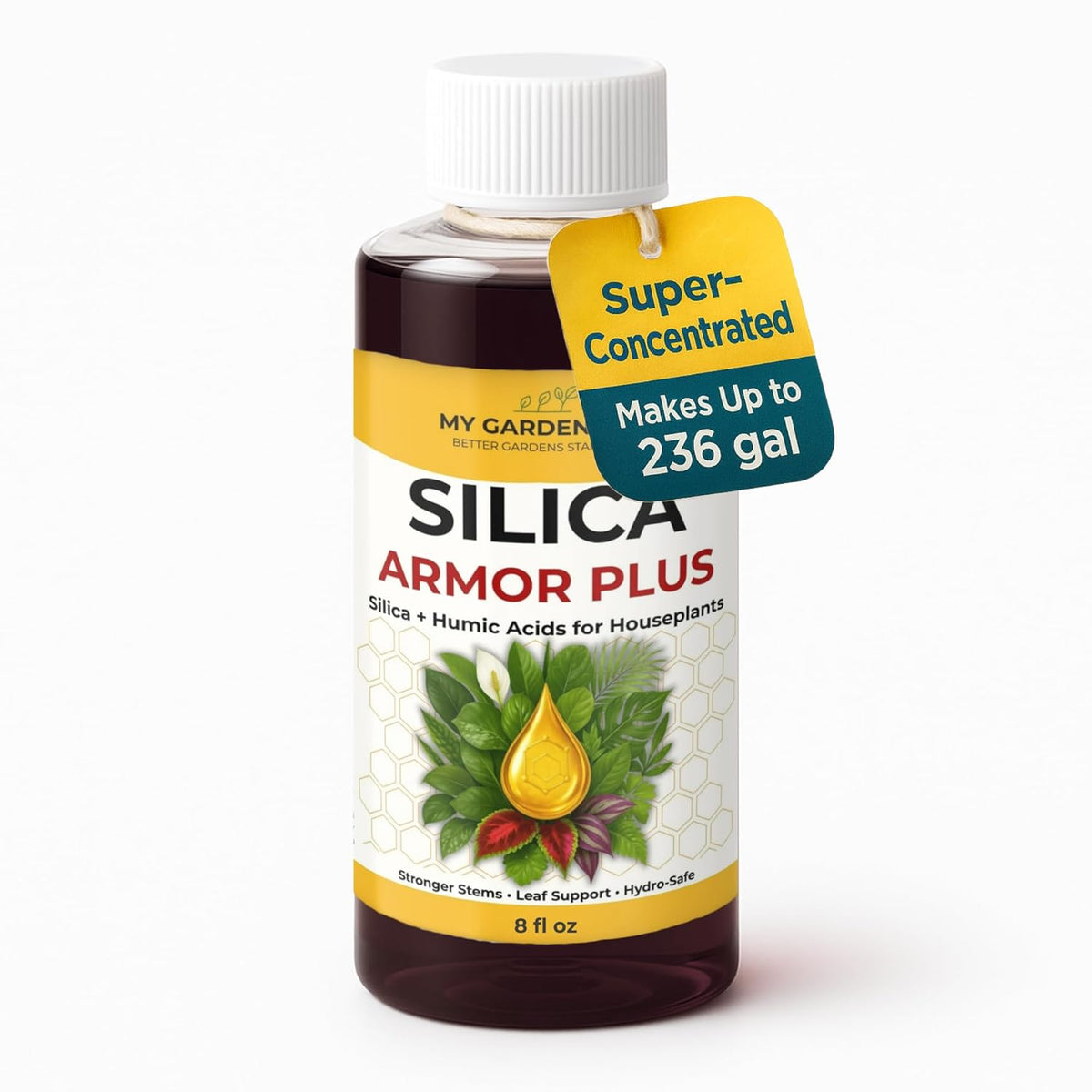 Silica for Plants with Humic Acid – Liquid Houseplant Fertilizer & Plant Food for Indoor Potted