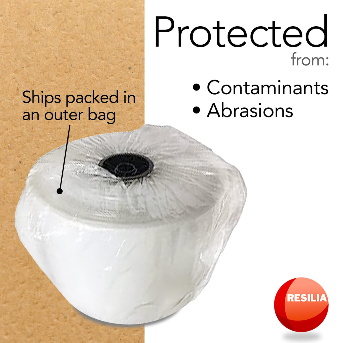 RESILIA Lay Flat Poly Tubing - Food-Grade Polyethylene, Custom Poly Bag Packaging Solution, 8
