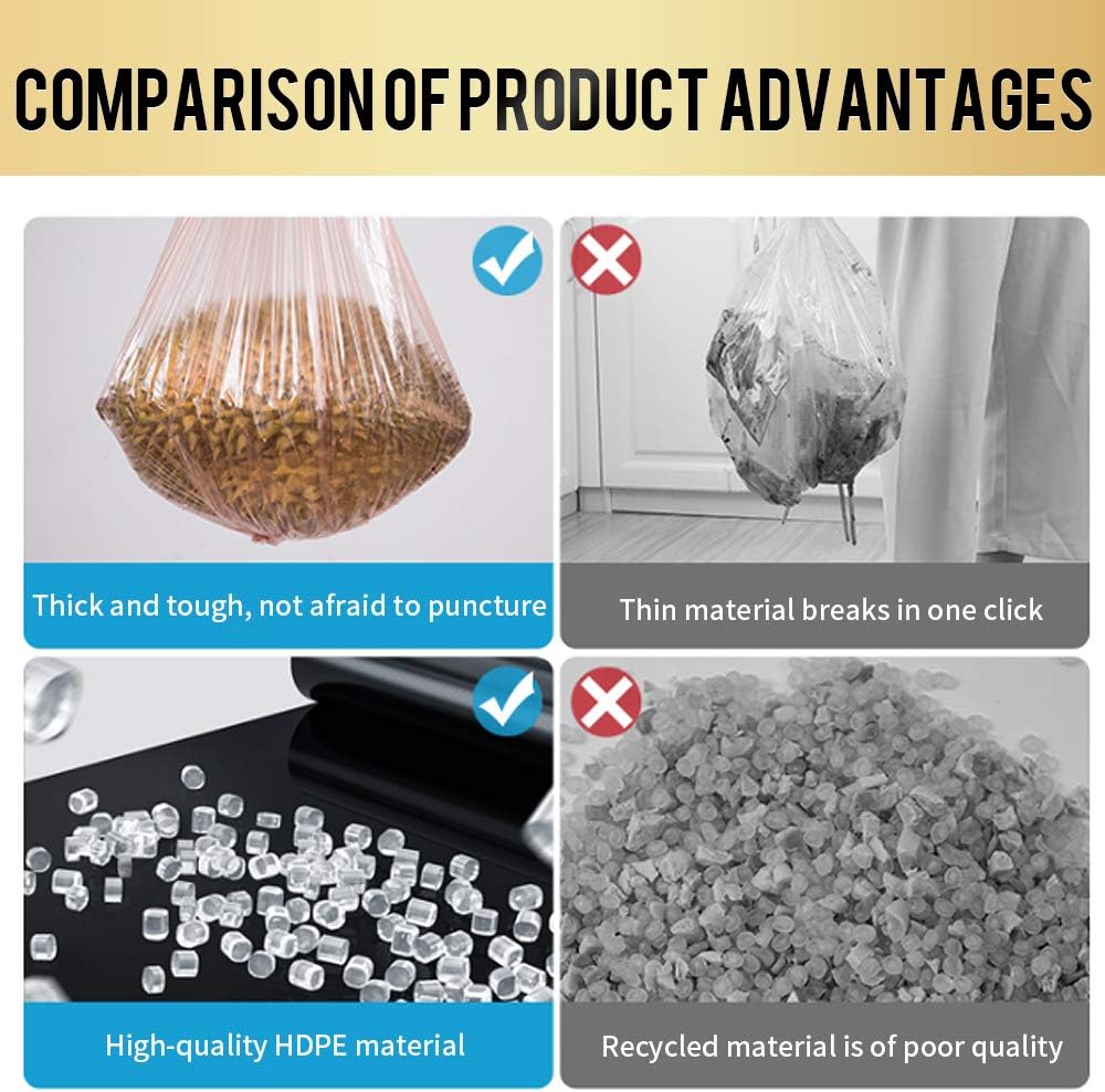 Small Trash Bags 240 Count Garbage Bags SWIHELP Waste Basket Liners for Bathroom, Kitchen,Bedroom