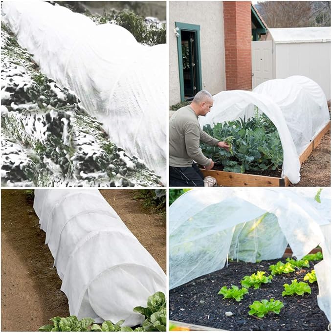 REMIAWY Plant Covers Freeze Protection, 10FTX33FT Frost Cloth Plant Cover Blanket for Outdoor