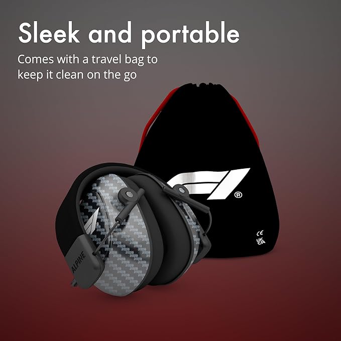 Alpine Racing Pro Earmuff F1® - Earmuffs for Adults - 22 dB - ANSI Certified - Premium Noise