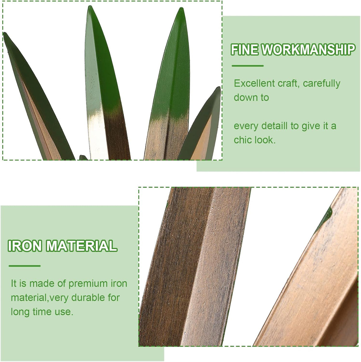 Homight Large Agave Sculpture Rustic Metal Agave Plant Outdoor Interior Decoration Outdoor Lawn