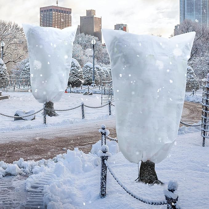 Avalution Plant Covers Freeze Protection, 3 Packs Frost Cloths for Outdoor Plants, 95" X71"