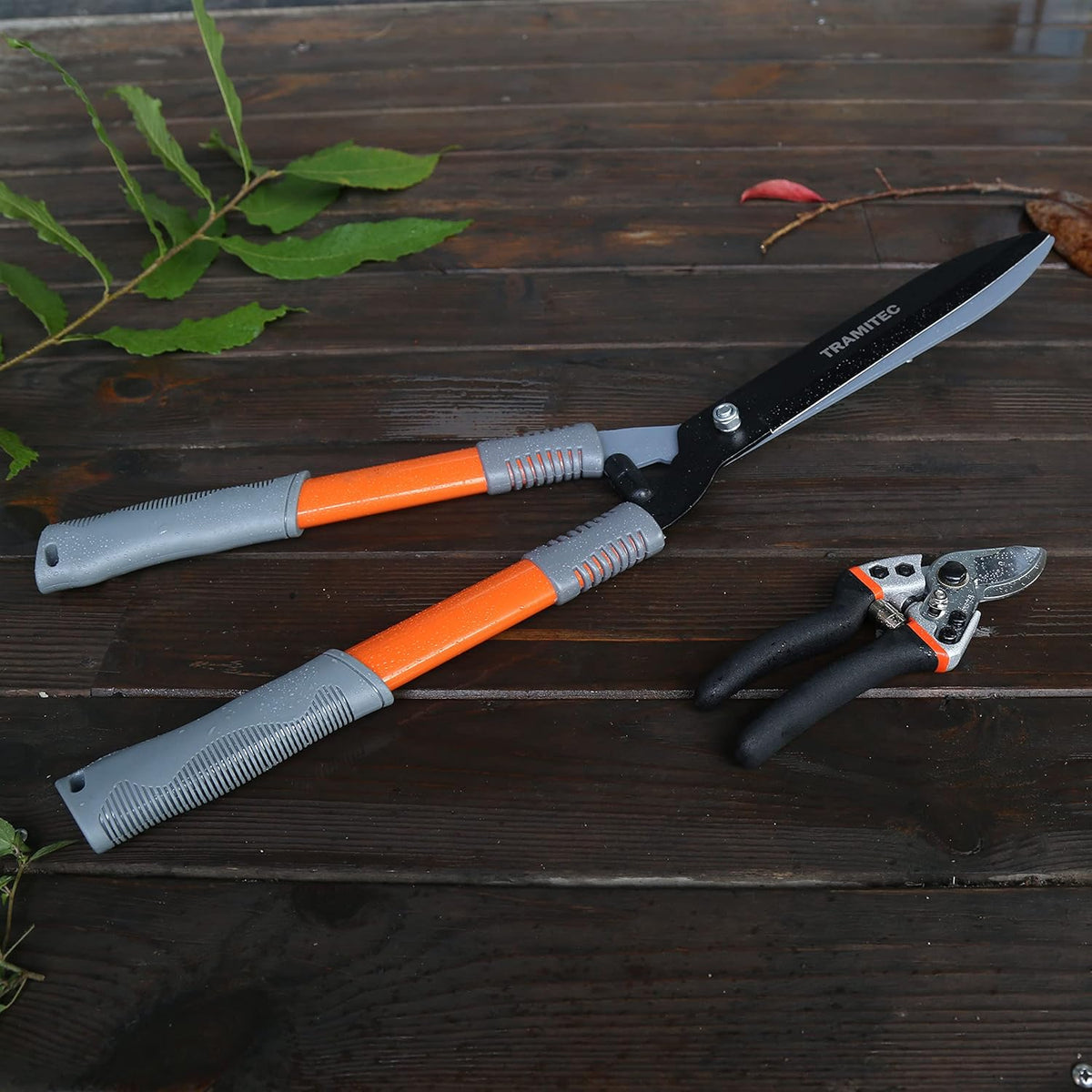 Garden Hedge Shears. Hedge Clippers & Shears SET with Super Pruning Shears. Heavy Duty Garden