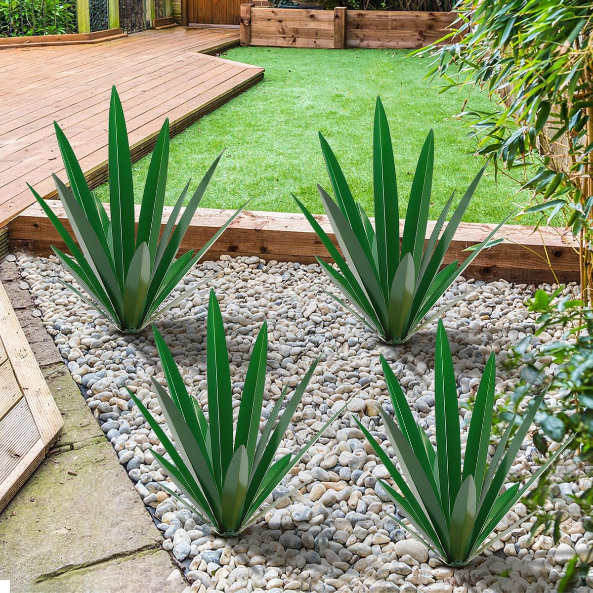 Homight Large Agave Sculpture Rustic Metal Agave Plant Outdoor Interior Decoration Outdoor Lawn