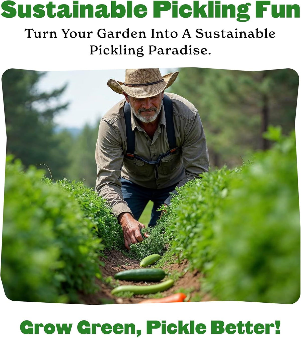 Epic Gardening Pickling Garden Seed Kit - 7 Non-GMO Varieties for Pickling, Includes Beets