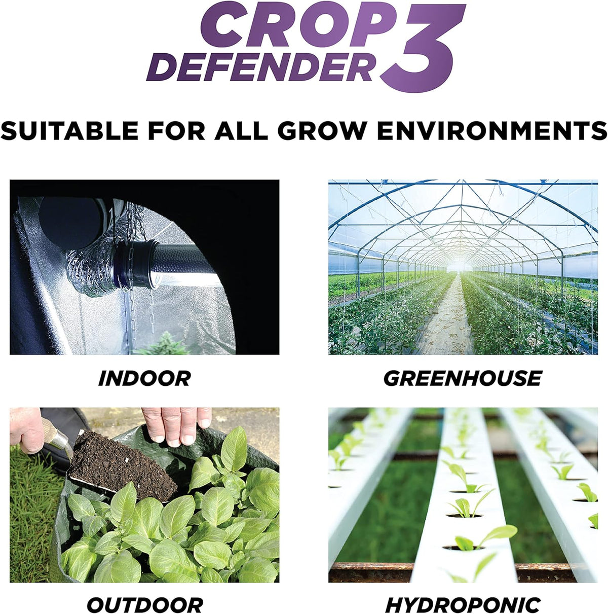 Grower's Ally Crop Defender 3 Ready-to-Use 24 oz | Natural, Safe & Organic Insecticide & Fungicide
