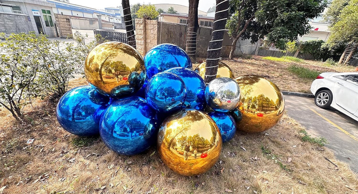 Big Shiny Balls Giant Inflatable Mirror Balls for Events & Decor - Party, Advertising, Shows, Stage