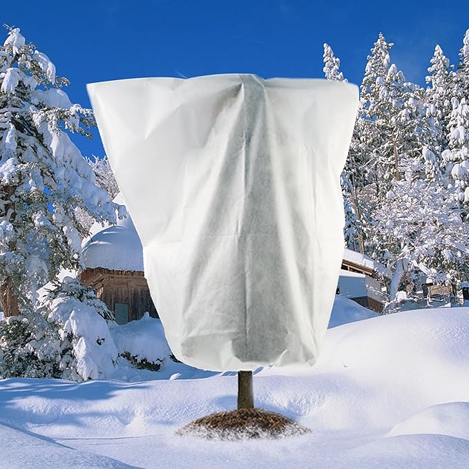2 Packs Plant Cover, 7 Ft x 6 Ft Frost Winter Protection Tree Wrap Bag, Cold Weather Protection