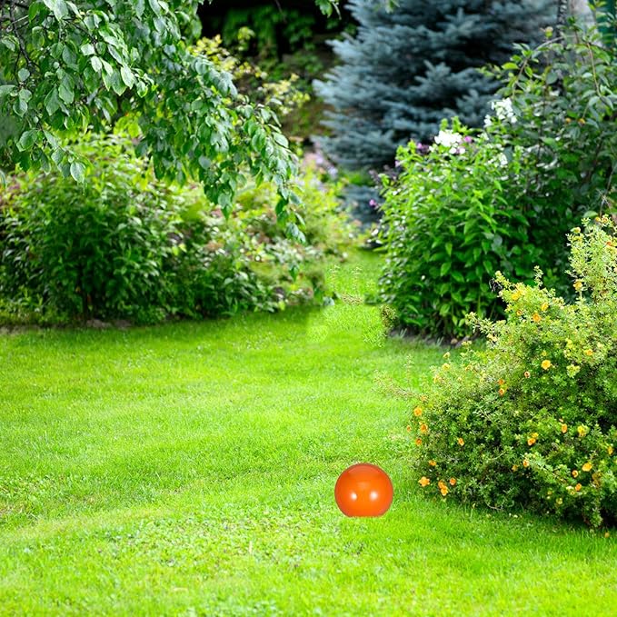 LOGOFUN Stainless Steel Gazing Ball Reflective Garden Ball Garden Yard Mirror Ball Reflective