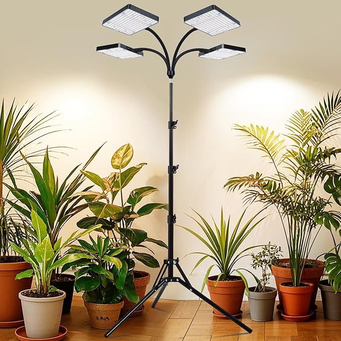 Grow Light with Stand, Orchbloom Grow Lights for Indoor Plants 100W, Natural Sunlight Full Spectrum