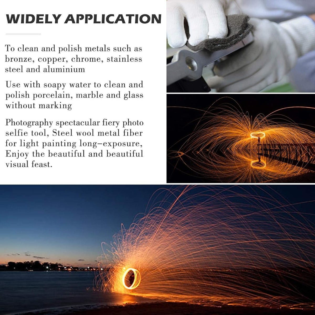 30Ft(10oz) Steel Wool Roll, Coarse Wire Fabric for Pest Control, Hardware Gap Blocker & Animal