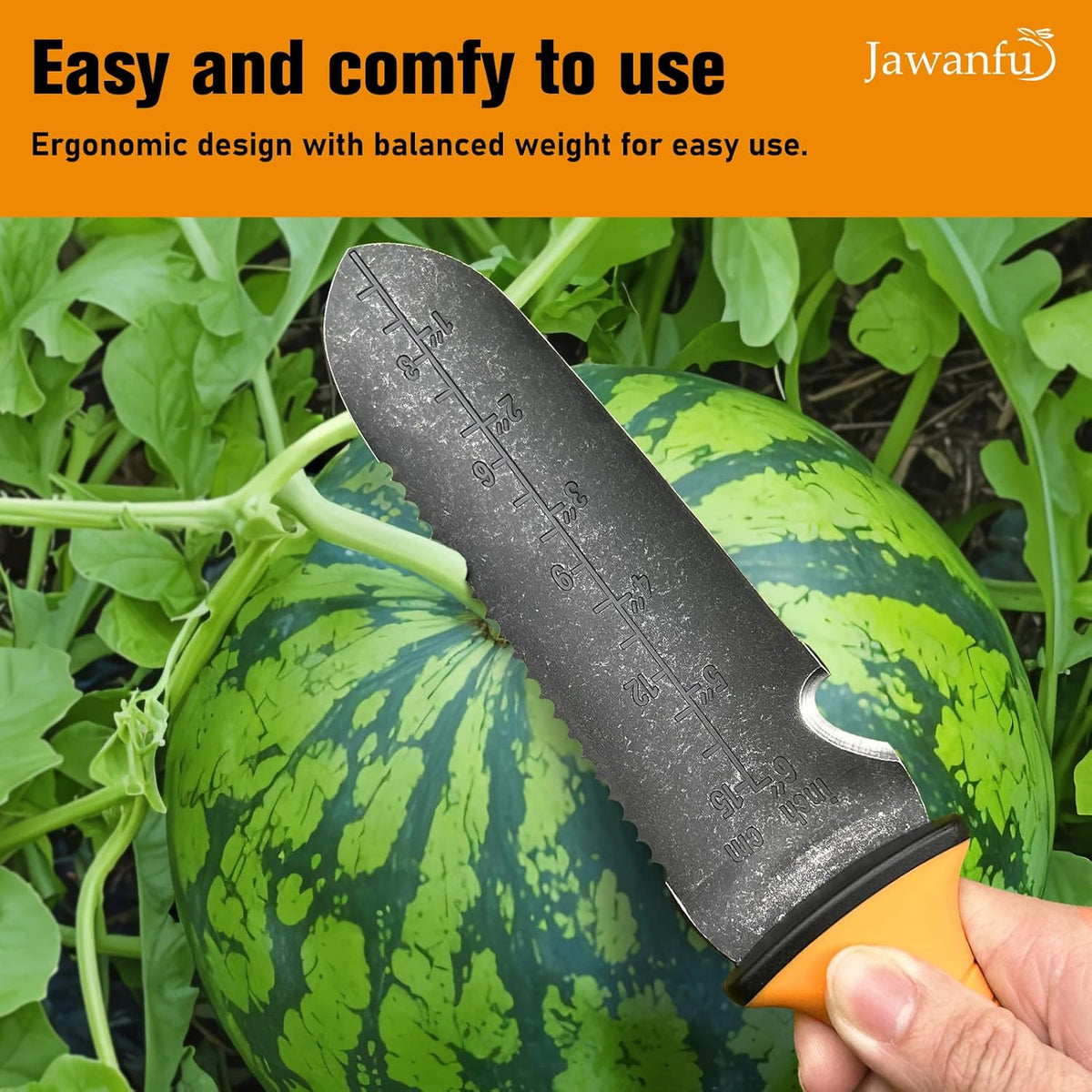 Garden Knife with Sheath, Gardening Tool, Stainless Steel Multi-Purpose Garden Supplies, Ergonomic