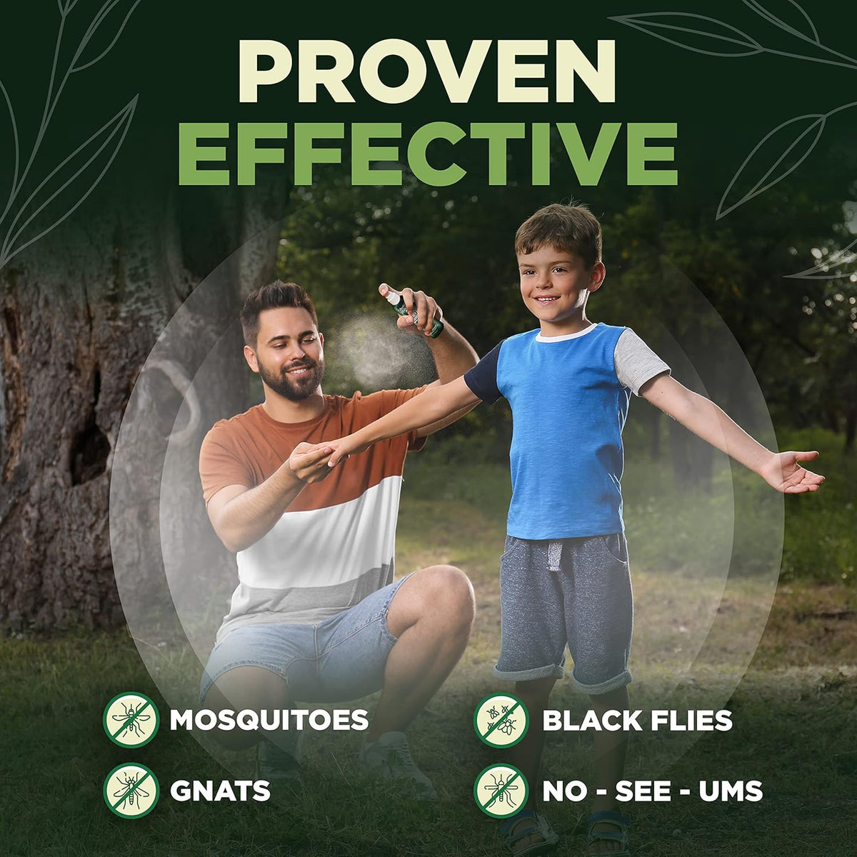 Deet-Free Insect & Mosquito Repellent Pack of 2 (8 oz) – Nice Smelling Insect Repellent with