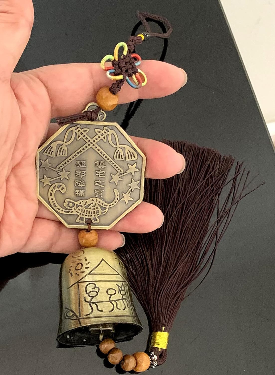Traditional Lucky Feng Shui Wind Chime Bell Hanging Ornament Decoration for Protection Success