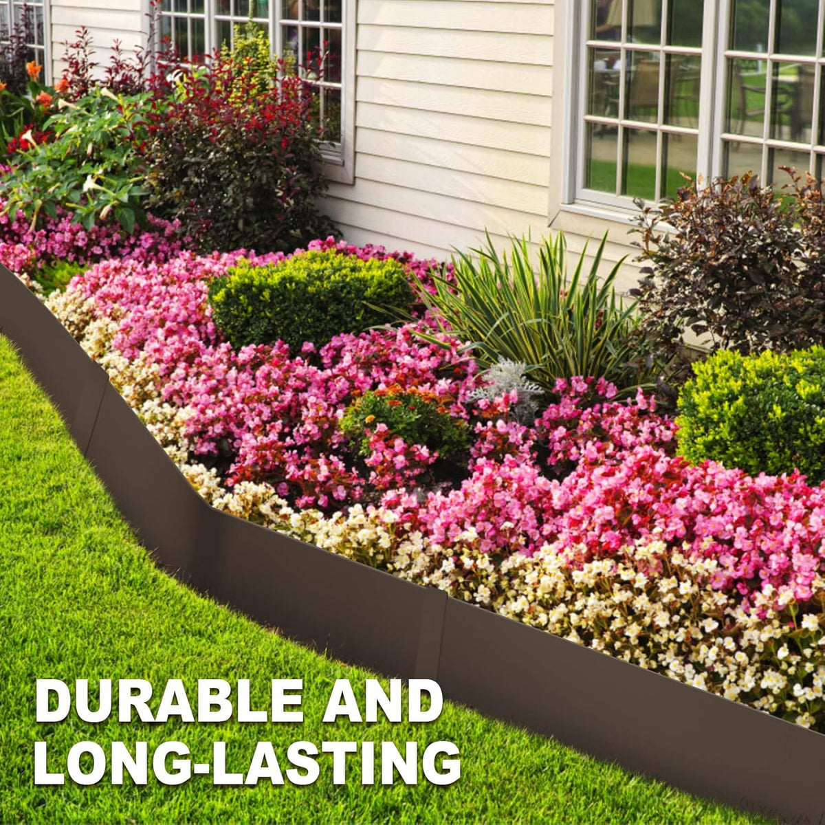 40" L x 6" H Metal Landscape Edging, Heavy Duty Galvanized Steel Garden Edging,6 Pack Steel