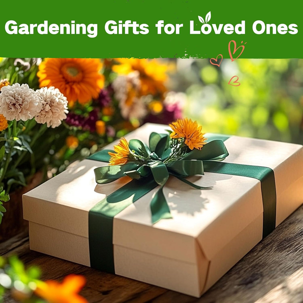 LUSH&DEW Cut Flower Seed Bank, Gift for Women Men, 32 Types Non-GMO Annual & Perennial Wildflower