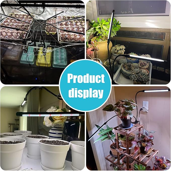 Grow Lights for Indoor Plants, 84LEDs Clip Plant Lights, Full Spectrum LED Plant Growing Lamps with