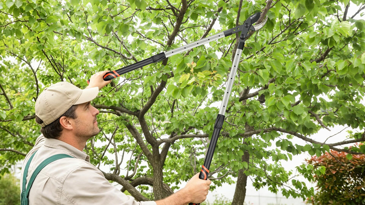 AIRAJ 26-39'' Extendable Anvil Loppers,Heavy Duty Branch Cutter up to 2.75'' Cut Capacity, Tree