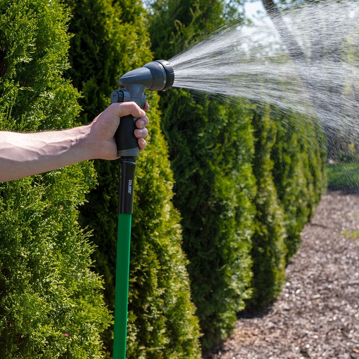 Flexzilla Colors Lead-In Garden Hose 5/8in. x 10ft., Lightweight All-Weather Water Hose, Durable