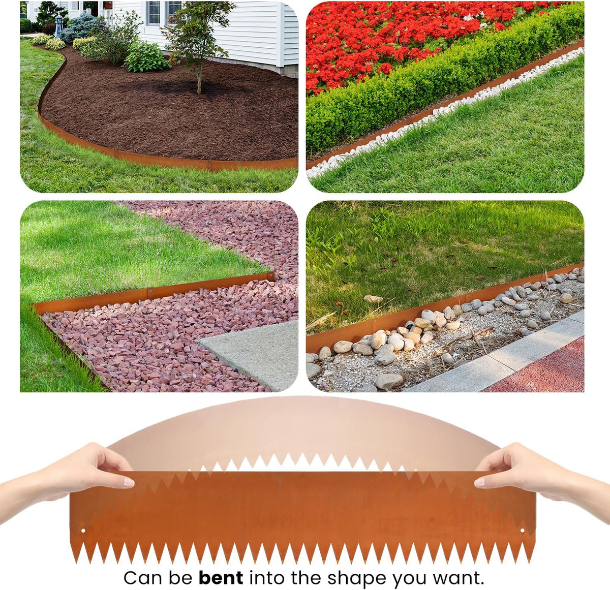 Corten Steel Landscape Edging Metal Edging Landscaping Garden Edging Steel Landscaping 40 Inch