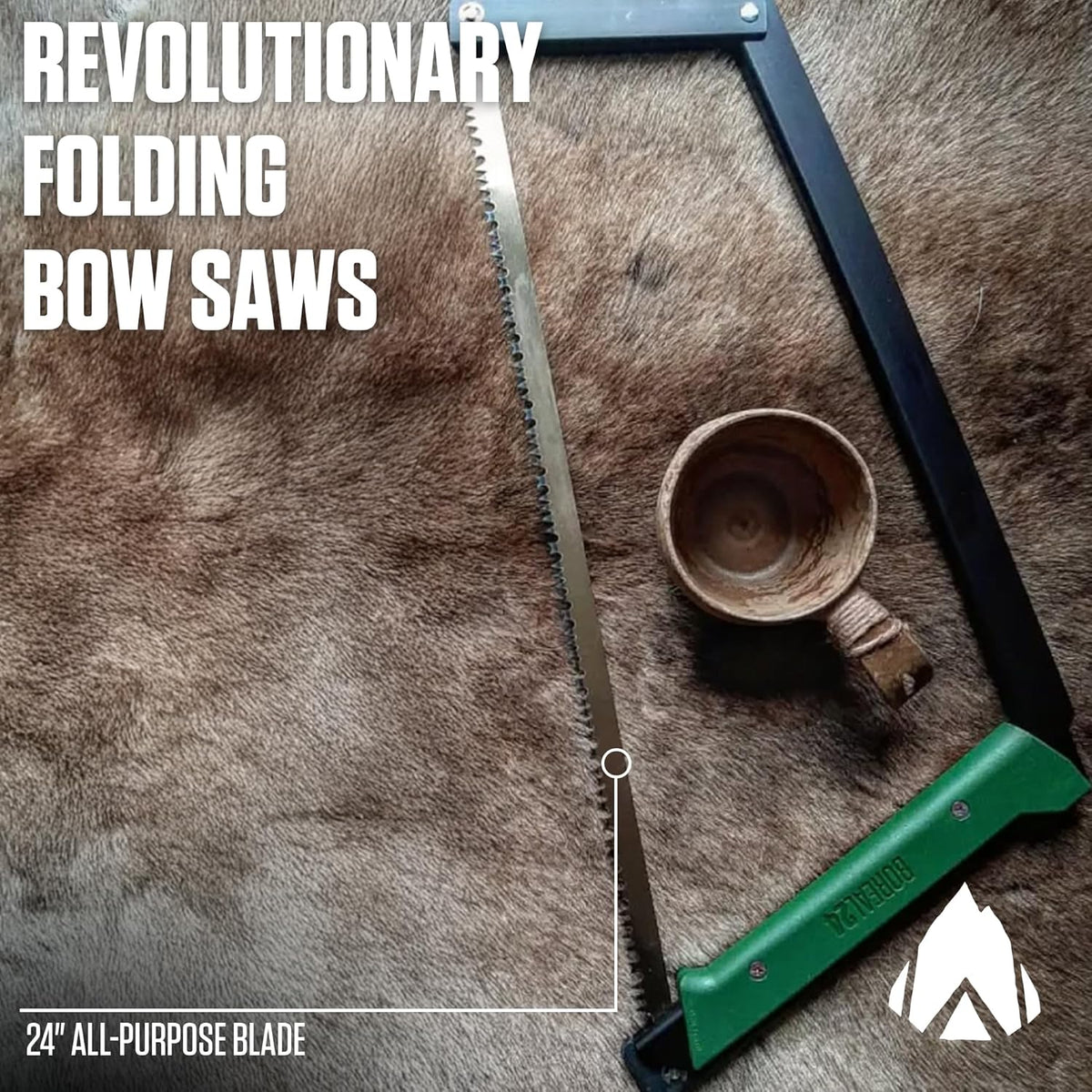 AGAWA - BOREAL24 Backwoods Kit - Includes 24" Folding Saw, Leather Sheath, 24" All-Purpose & 24"