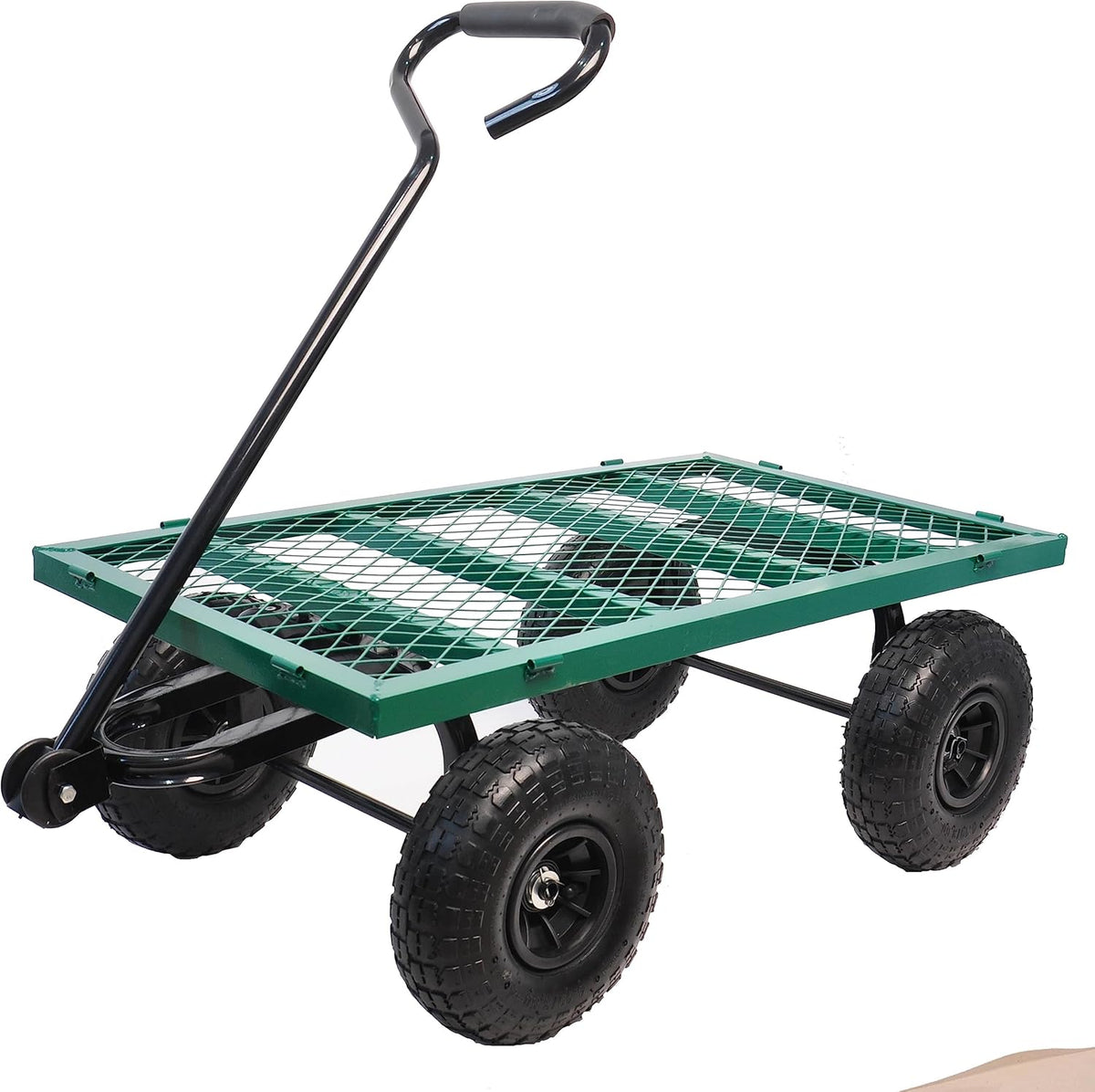 with a Four-Wheeled Trailer with a Double-Deck Detachable Side,The Steel Multifunctional Heavy-Duty