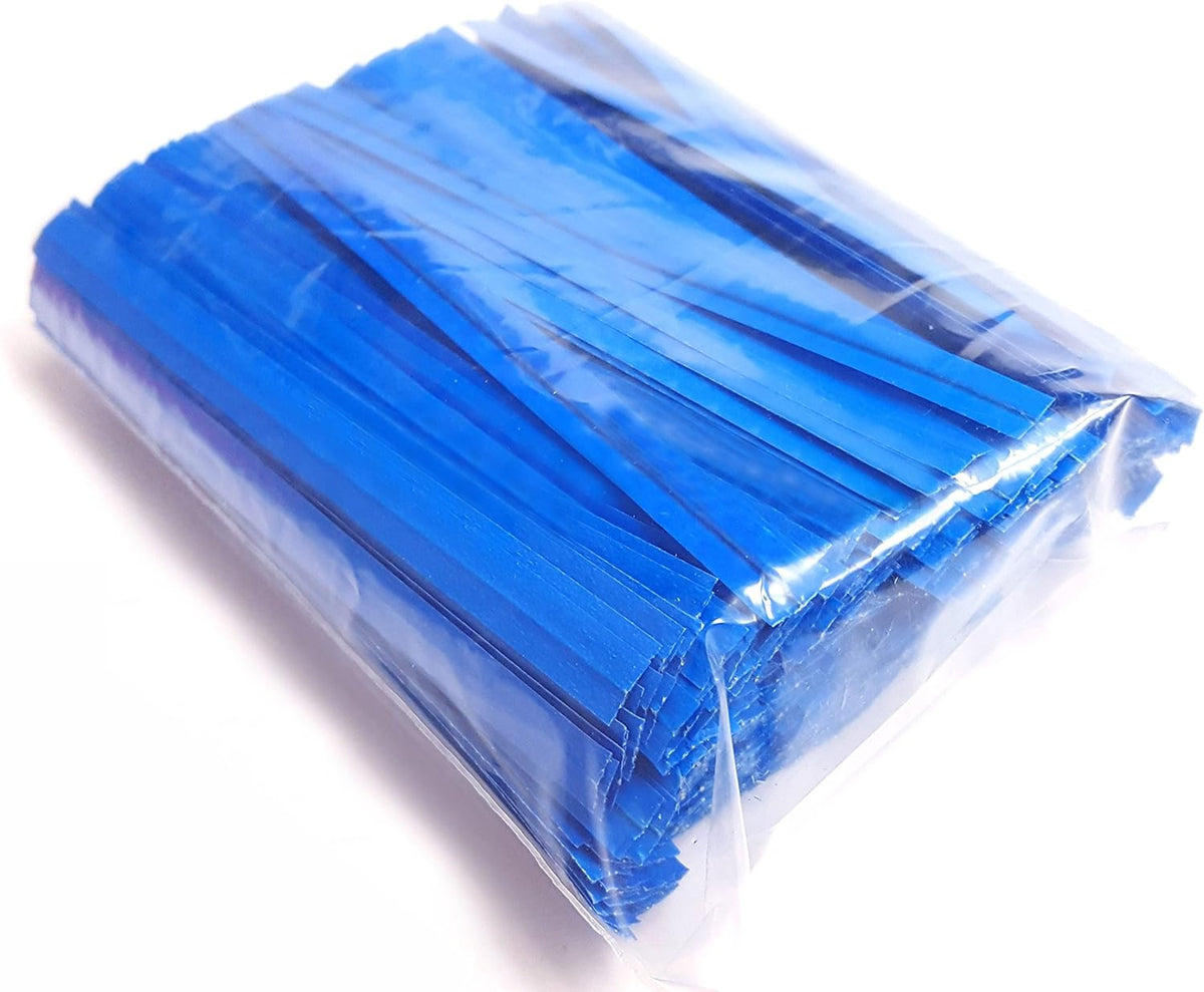 4" Length 500 Twist Ties, Plastic Coated, No Rip, Paper Ties Cello General Use, Ideal Party Favor
