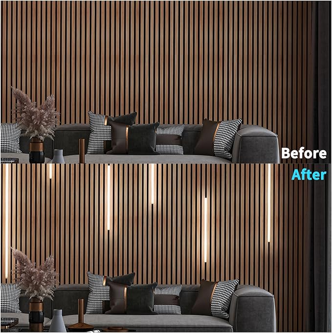 Art3d LED Recessed Lighting Kit - 6pcs Self-adhesive White LED Light with Smart Switch, 3000k