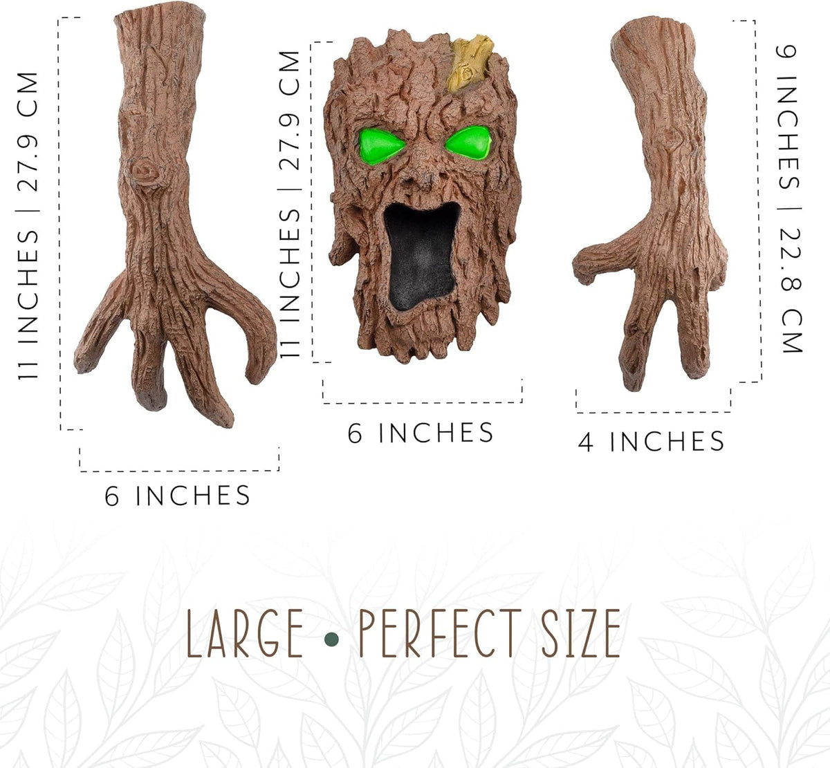 Tree Bark Monster Yard Decor, Bark Face Tree Person Decor for Garden and Halloween