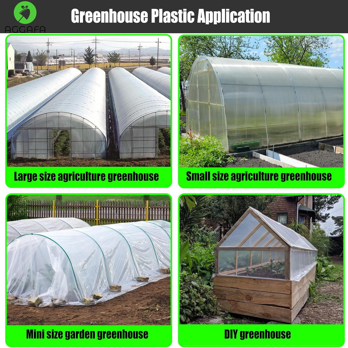 6 mil (10ft x 15ft) 100% Virgin Material. 5Layers Advanced Extrusion Technology for UV Protection