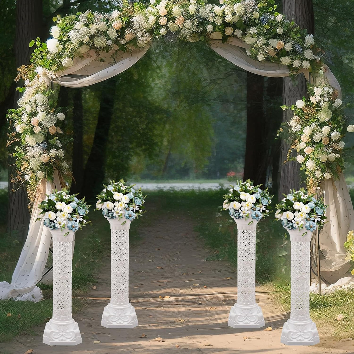 Roman Columns Wedding Column Stand Roman Pillar Plant Stand Plastic Greek Column Statue Pedestal