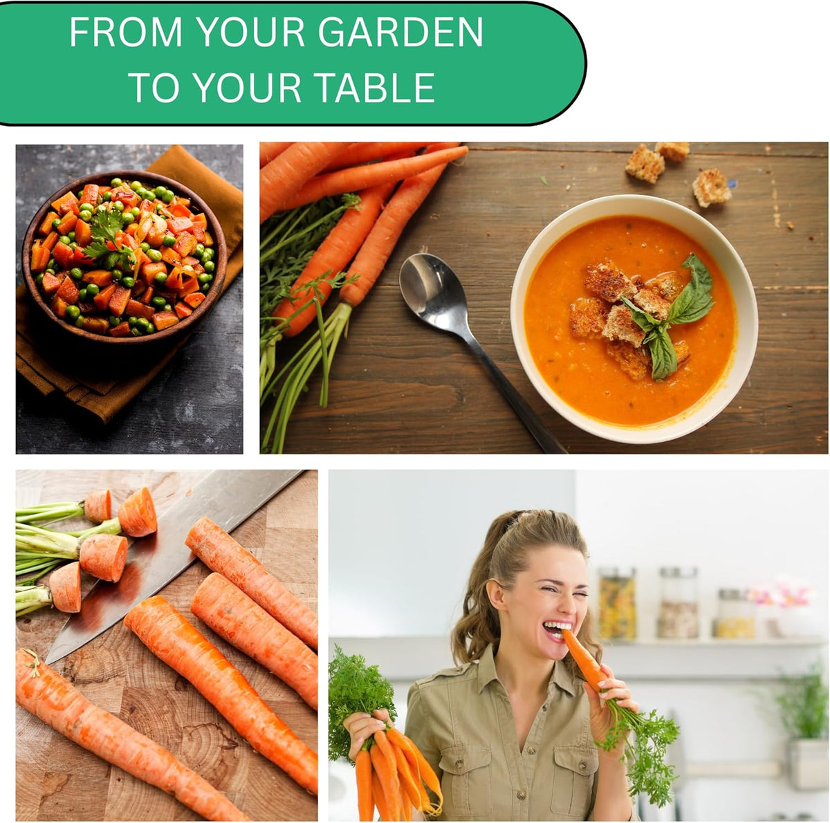 Woods Creek Seeds: Little Fingers Carrot Seeds for Planting - Over 2,800 Heirloom Carrot Seed Pack