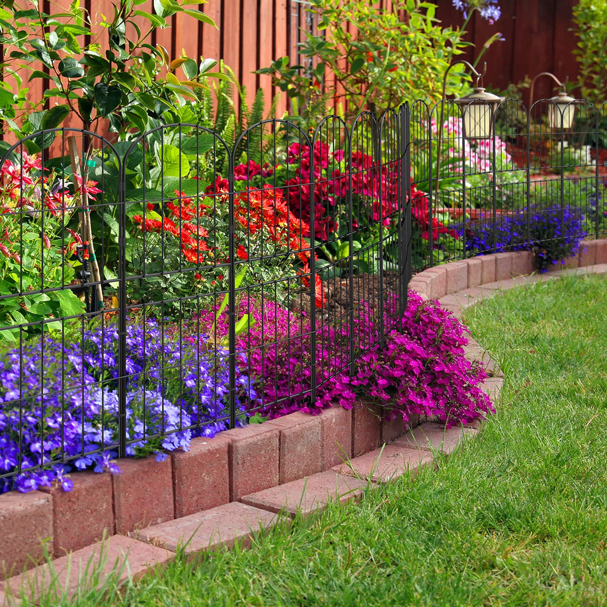 Decorative Garden Fence Fencing 36in (H) x 10ft (L) Animal Barrier for Dog