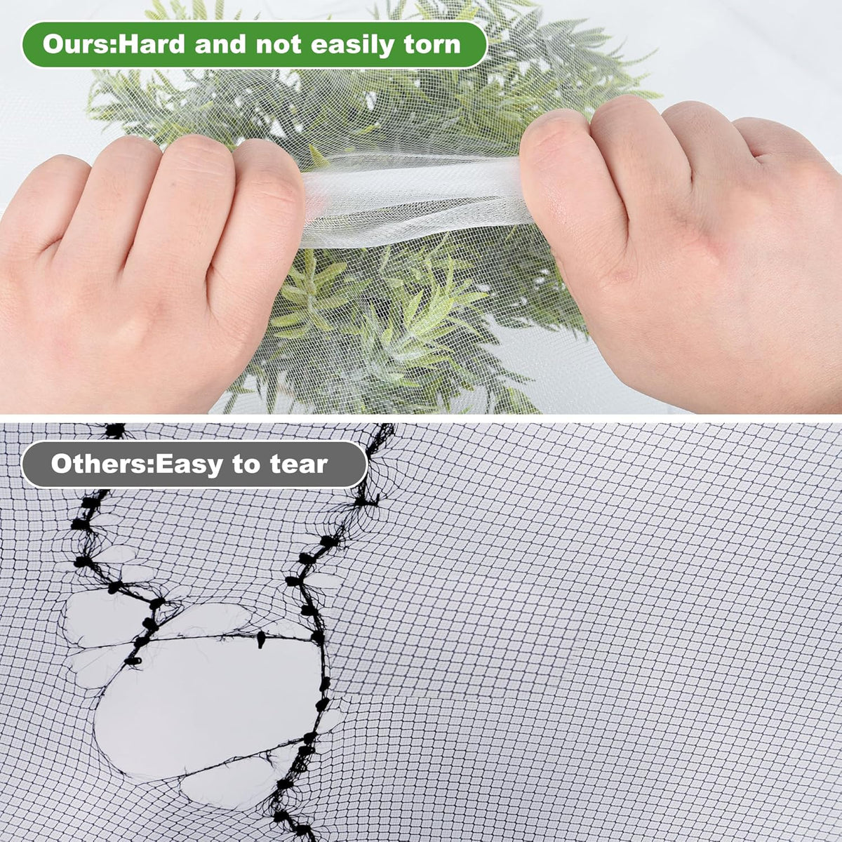 JEYODA Garden Netting Plant Covers Net Ultra Fine Mesh Pest Barrier Net Tree Vegetable Mesh