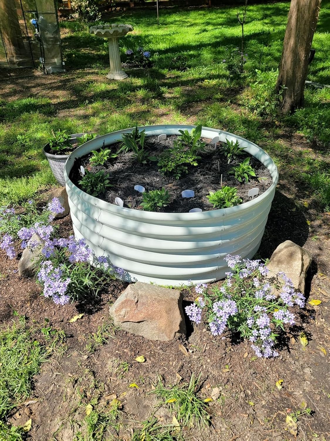 A ANLEOLIFE 12-Pack 4X4X1.5ft & 6X2X1.5ft & 81x81x18 in Deep Root Galvanized Raised Garden Beds