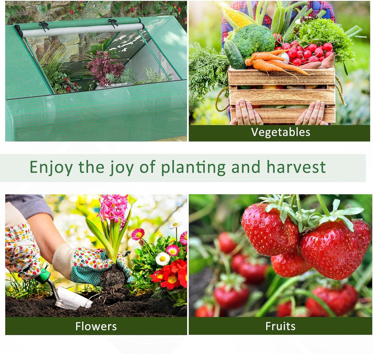 Outsunny 71" x 55" x 32" Mini Greenhouse, Small Green House, Garden Planting Shed, Outdoor Flower
