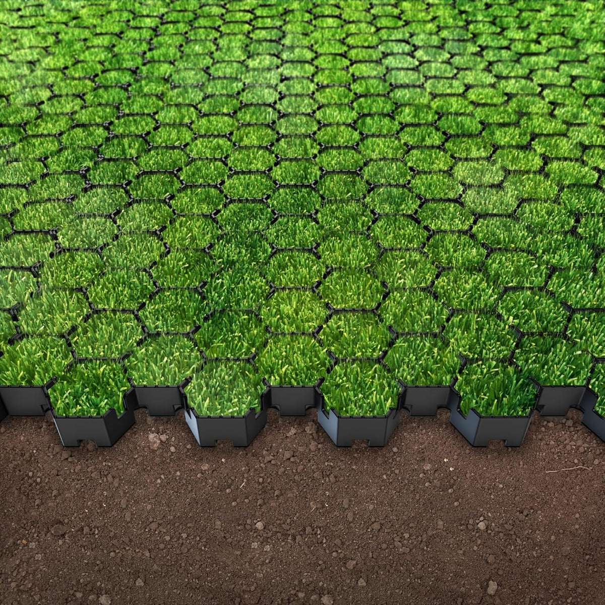 Standartpark Vodaland Permeable Pavers - HexPave Grass & Gravel Permeable Paver System - 100%
