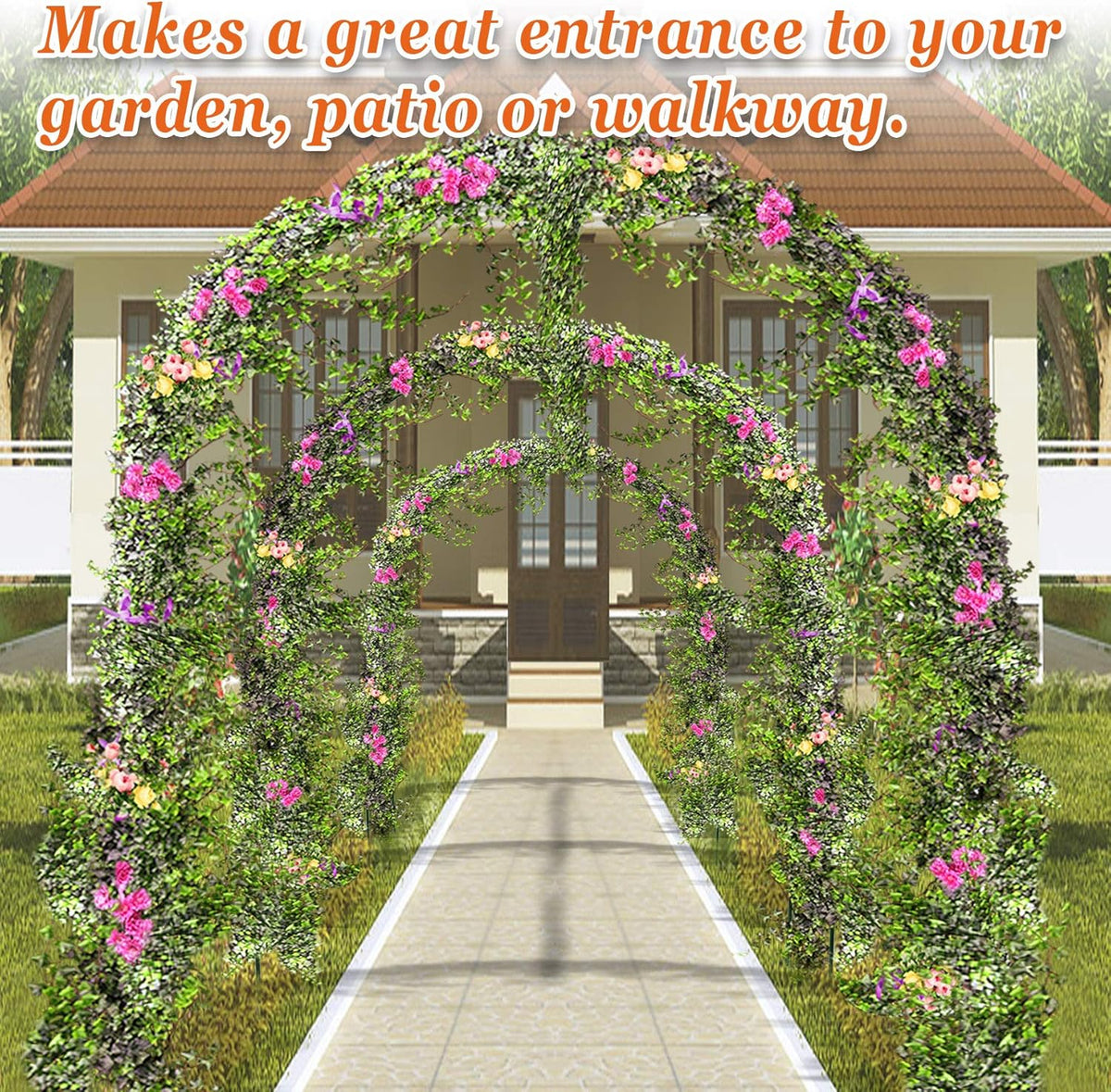 Strong Camel Greenhouse Replacement Frame for Outdoor Larger Hot Garden House , Support Arch Frame