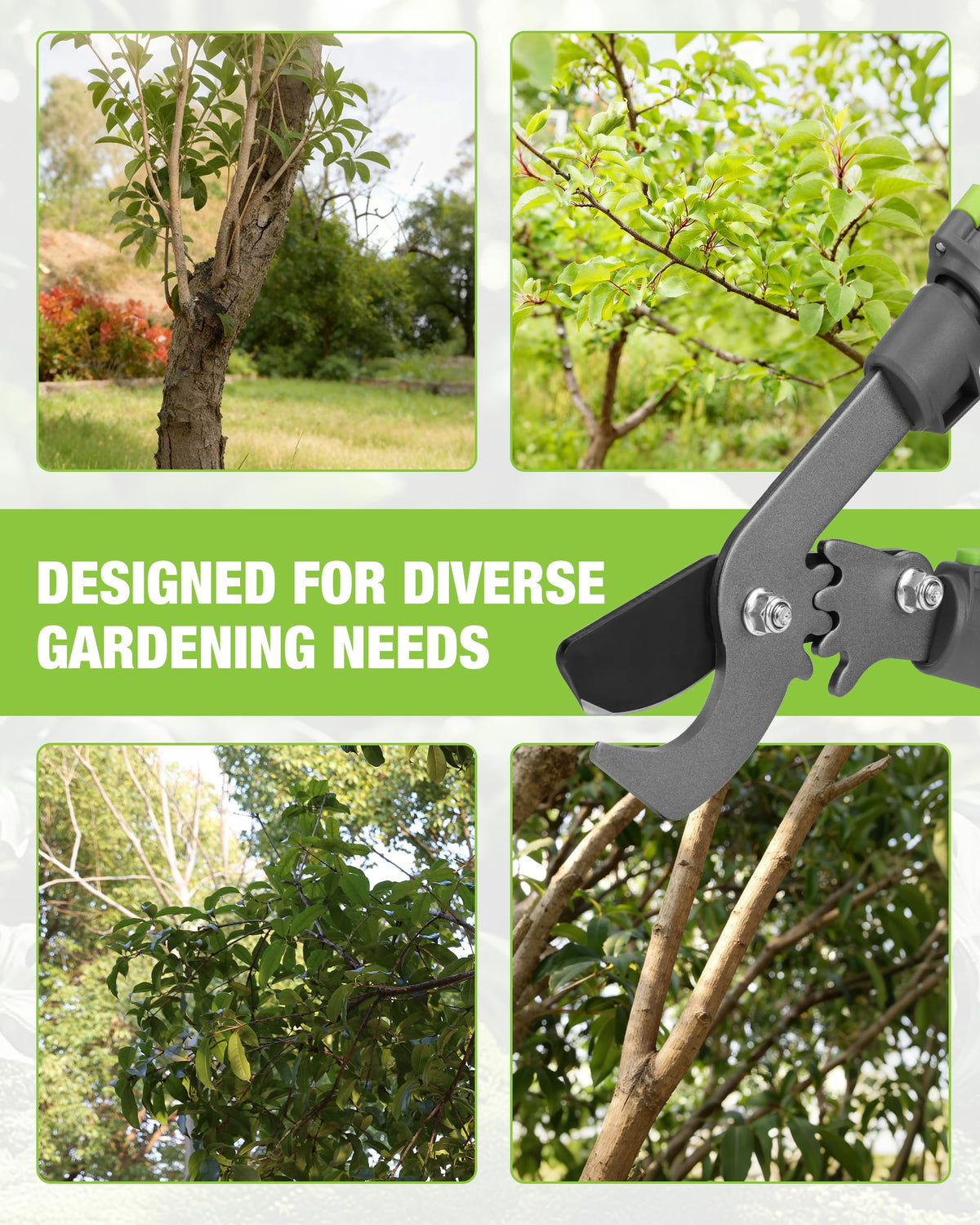 WORKPRO Extendable Bypass Lopper for Gardening, 25-37" Branch Cutter