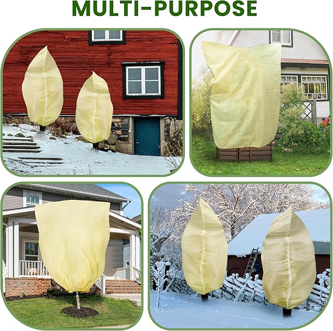 TCBWFY 95x80inches Huge Plant Covers Freeze Protection Frost Cloth for Outdoor Plants,2.82oz/yd²