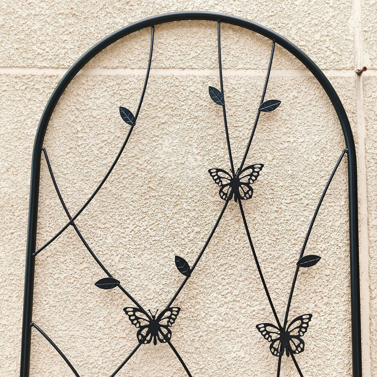 2 Pack Metal Garden Trellis 86.7" Tall Outdoor Climbing Plant Support for Roses, Flowers, Rustproof