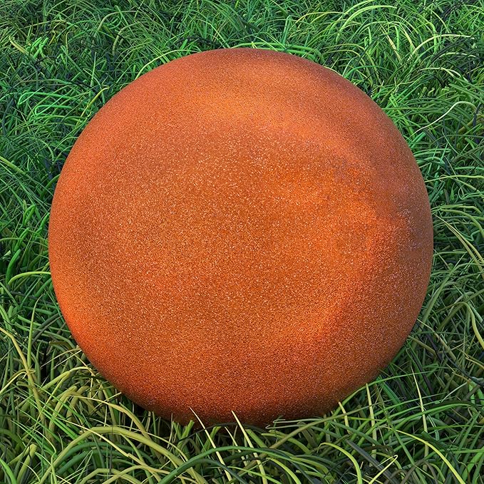 Lulu Decor, Size 14 Halloween Copper Glitter Stainless Steel Gazing Mirror Ball, Smooth Reflective