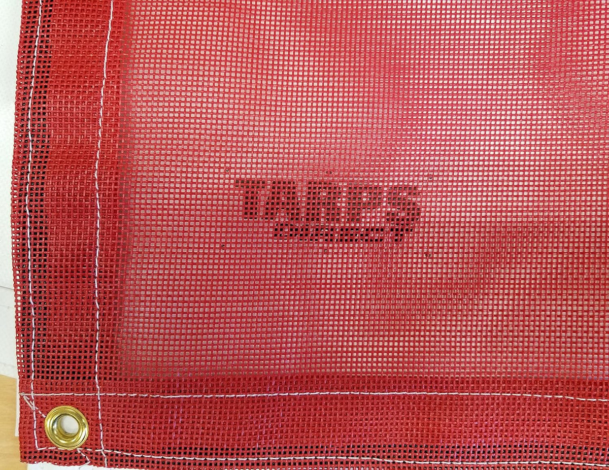 16 Ft. x 20 Ft. Red 10 Oz. Vinyl Coated Mesh Tarp
