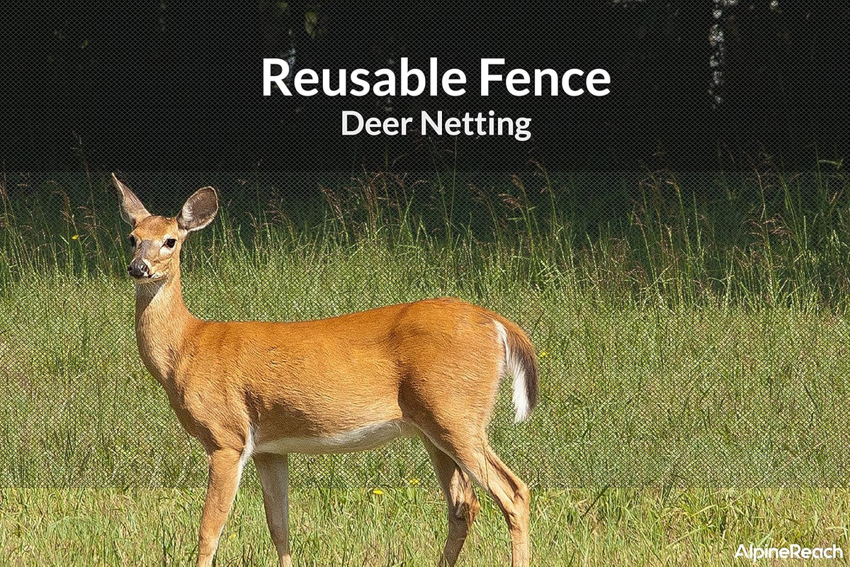 AlpineReach Garden Netting 7.5 x 100 ft Heavy Duty Bird Net, Deer, Plant Protection Extra Strong