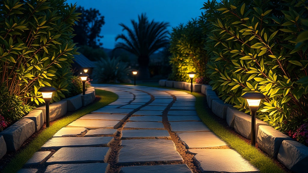 Create a Calm Evening Walkway with Low-Profile Solar Lights