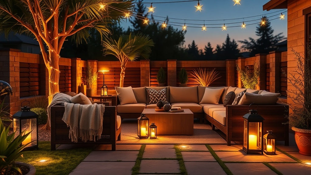 Design a Relaxing Patio Lounge with Layered Solar Lighting