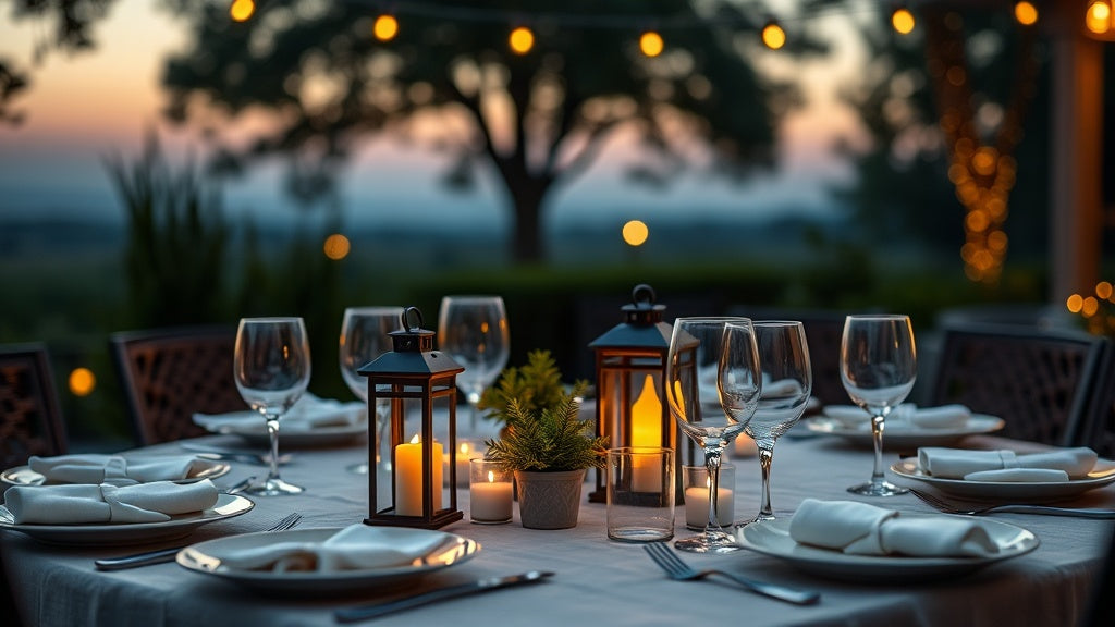Brighten Your Outdoor Dining Table with Simple Solar Centerpiece Ideas